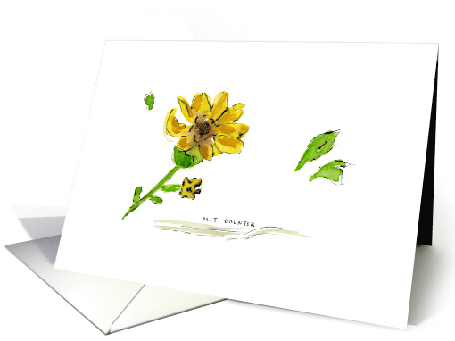 Yellow Flower card (405923)