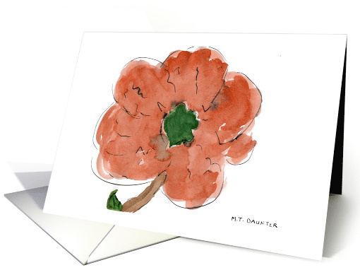 Poppy card (405933)