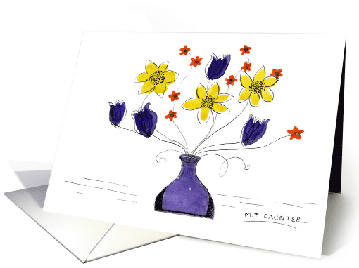 Flower Vase card (405936)