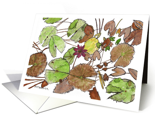 Lily Pad in India card (405942)