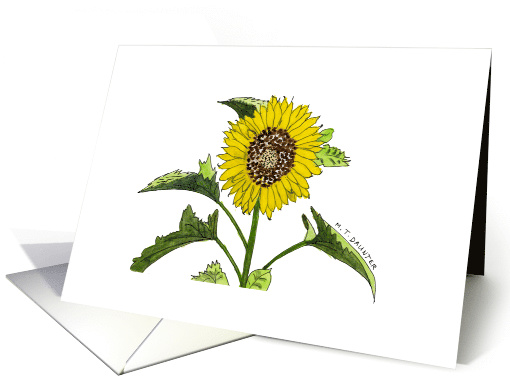 Sunflower card (405953)