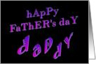 Happy Father’s Day Daddy Purple Childish Squiggles card