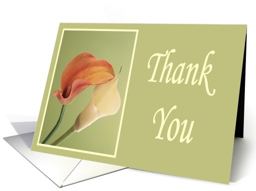 Thank You Card Cala lillies card (451015)