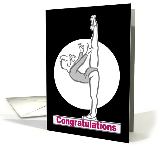 Gymnastics Congratulations card (452374)