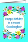 Happy Birthday Goddaughter Flowers card