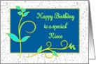 Happy Birthday Niece Flowers card