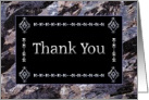 Thank You Black and Silver card