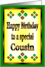 Happy Birthday Cousin card