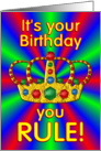 Birthday Crown card