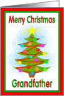 Merry Christmas Grandfather Tree Ornaments from Child card