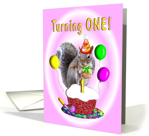Birthday Girl One Year Old card (400398)
