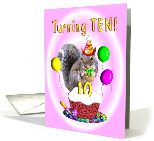 Birthday Girl Ten Years Old card (400452)