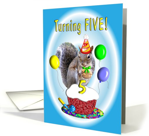 Birthday Boy Five Years Old card (400482)