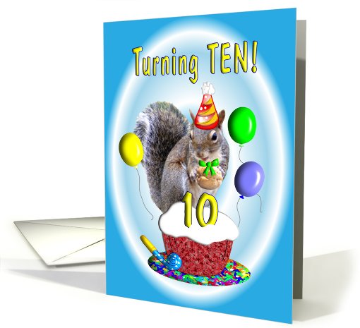 Birthday Boy Ten Years Old card (400500)