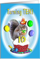 Birthday Boy Ten Years Old card