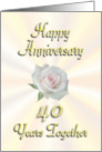 Happy 40th Anniversary card