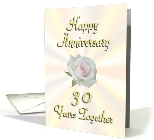 Happy 30th Anniversary card (431704)