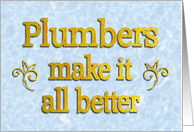 Plumber Thank You card