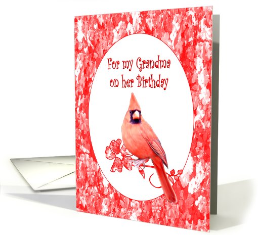 Grandma Birthday, Cardinal card (435566)
