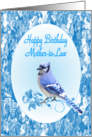 Mother-in-Law Birthday, Blue Jay card