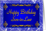 Son-in-Law Birthday card