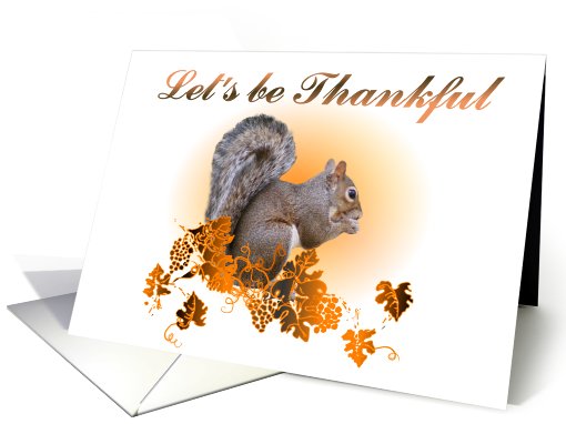 Thanksgiving - Squirrel card (438802)