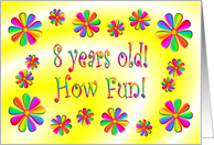 8 Years Old - Girl card