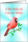 Birthday - Cardinal card