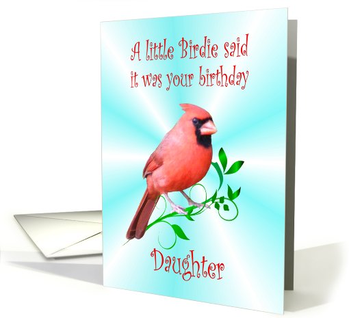 Daughter Birthday - Cardinal card (455558)