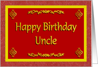 Happy Birthday Uncle card