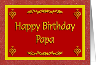 Happy Birthday Papa card