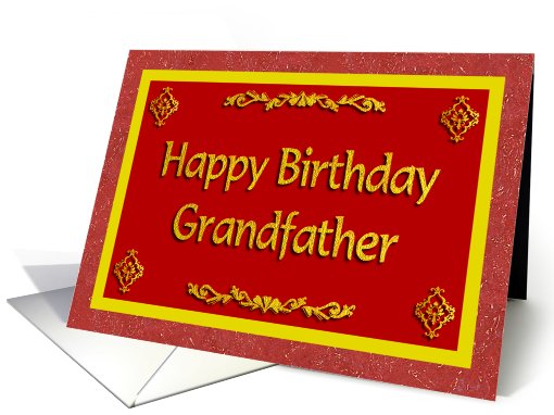 Happy Birthday Grandfather card (473752)