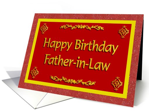 Happy Birthday Father-in-Law card (473755)