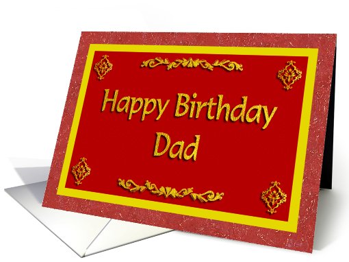 Happy Birthday Dad card (473759)