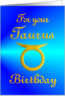 Birthday - Taurus card