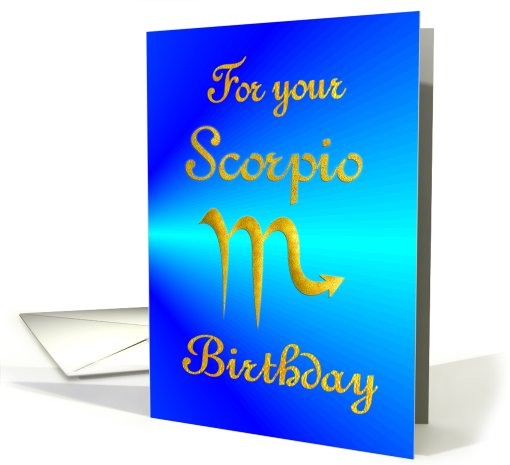 Birthday - Scorpio card (477654)