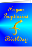 Birthday - Sagittarius card