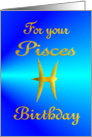 Birthday - Pisces card