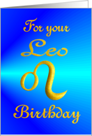 Birthday - Leo card