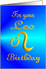 Birthday - Leo card