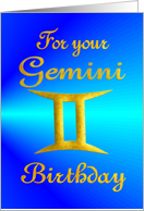 Birthday - Gemini card