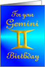 Birthday - Gemini card
