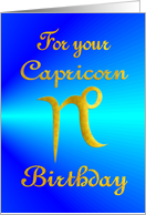 Birthday - Capricorn card