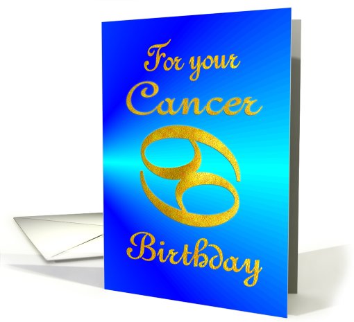 Birthday - Cancer card (477673)