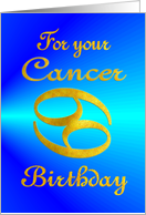 Birthday - Cancer card