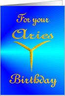 Birthday - Aries card