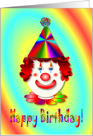 Clown Birthday card