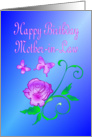 Mother-in-Law Birthday Butterflies and Flower card