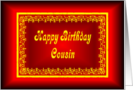 Cousin Birthday card