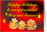 Personal Trainer Happy Holidays card